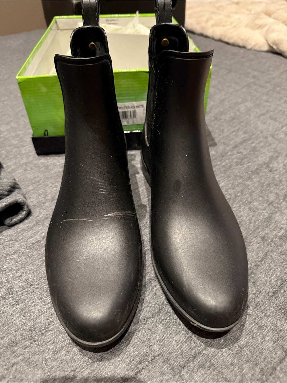 Sam Edelman Black Tinsley Rain Booties